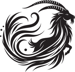 Capricorn Seagoat Vector Art