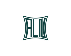 ALN Logo design vector template