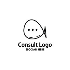 consult logo design concept, business logo design inspiration