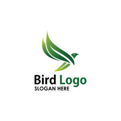 leaf and alphabet log design vector, nature logo inspiration