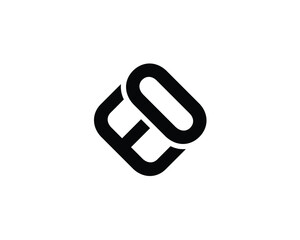 EO logo design vector template