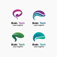 brain logo design concept, medical logo inspiration