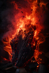 Fototapeta na wymiar The Flame Ignites: A Poignant Metaphor of Power, Potential, and Transformation