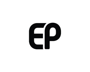 EP logo design vector template