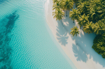 beach with palm trees