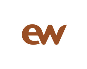 EW Logo design vector template