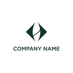 simple leaf logo design vector, plants and nature logo inspiration