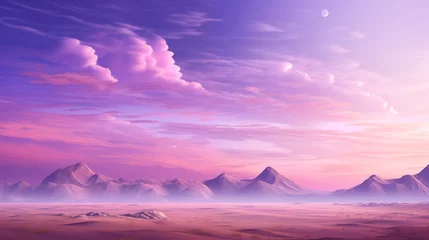 Foto op Plexiglas Mountain landscape with sky   © Piano