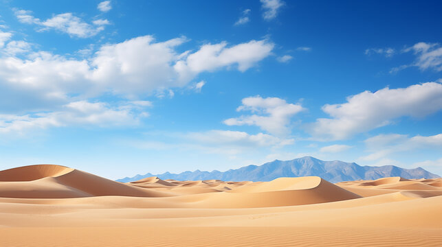 Mountain landscape with sky  