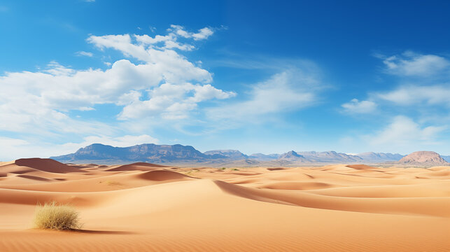 Mountain landscape with sky  