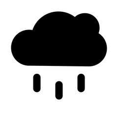 rain of clouds and weather set icons