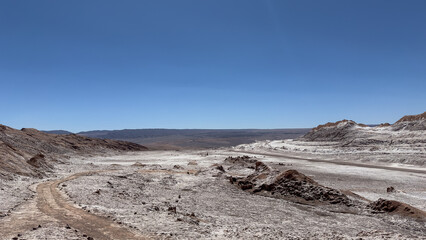 landscape with sky and clouds in Atacama Dessert
