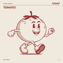 Tomato Mascot Character, Cartoon Mascot