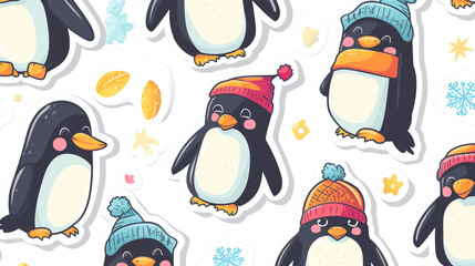 Obraz premium Penguin Pattern