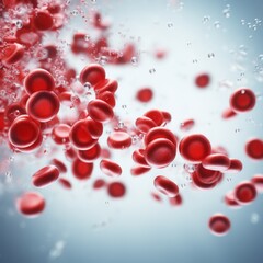 Textbook Precision: Illustration of Human Red Blood Cells for Healthcare Education