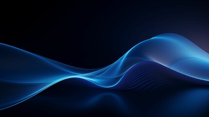 Abstract digital wave on a deep blue background.