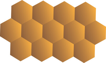 honeycomb, honey isolated on a transparency background