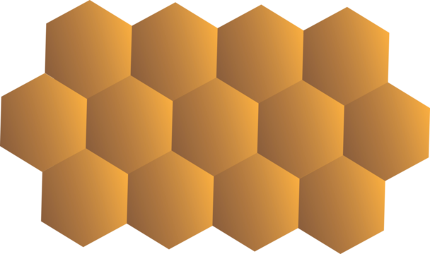honeycomb, honey isolated on a transparency background