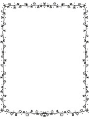 black and white frame