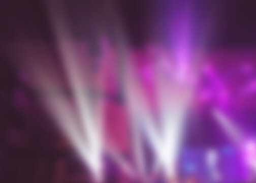 Blurred of light effected from music concert stage in Big  hall for music background, christian praise and worship concept, abstract art design.