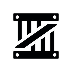 crate icon vector illustration
