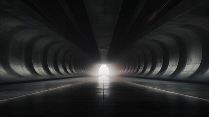 Image of a concrete tunnel.