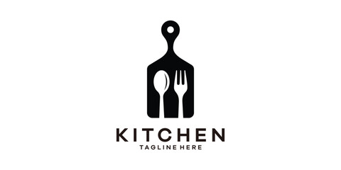 logo design for kitchen utensils, cutlery, logo design templates, symbol ideas.