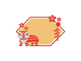 Ornament Frame Background Chinese New Year
