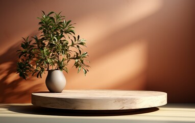 3D realistic podium display for product placement	