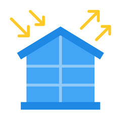 Greenhouse Gases flat icon