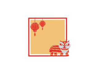 Frame Ornament Chinese New Year Background
