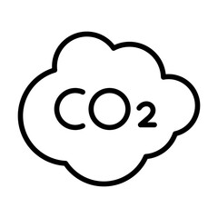 Co2 line icon