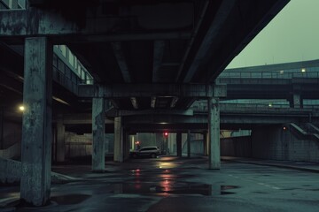 Fototapeta premium abstract photo of huge gigantic modular assemblage, vintage style, old fashioned building