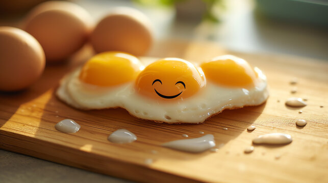 smiled egg