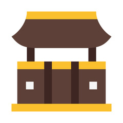 Kyoto Temples flat icon