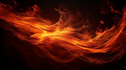 Image of fire flames with an ethereal glow.