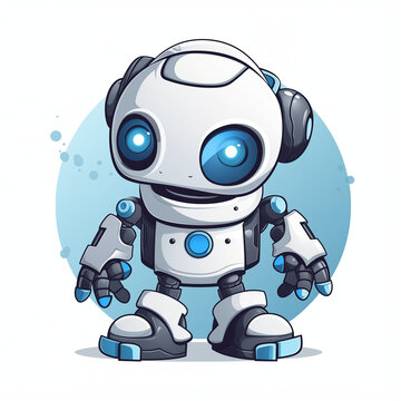 Futuristic Robot Illustration Series