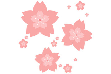 Fototapeta premium Hand Drawn Spring Flower Sticker Design