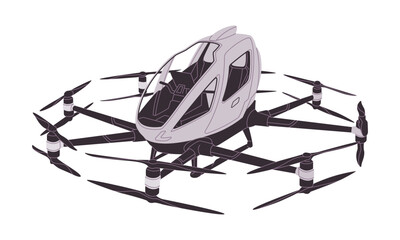 flying taxi technology aircraft with propeller modern transportation innovation smart machine automotive vehicle