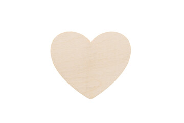 wooden heart on a yellow background pinned with a button