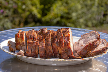 Honey Garlic Pork Tenderloin Recipe , oven-roasted pork roll