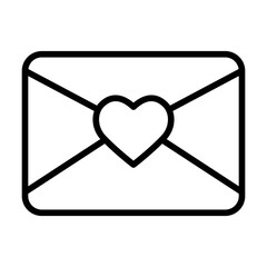 Love Letters line icon