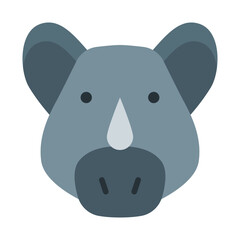 Rhino flat icon
