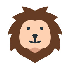 Lion flat icon