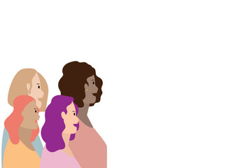 People of different nationalities and religions, Cross cultural, racial equality, multi ethical, diversity and multiculturalism concept.