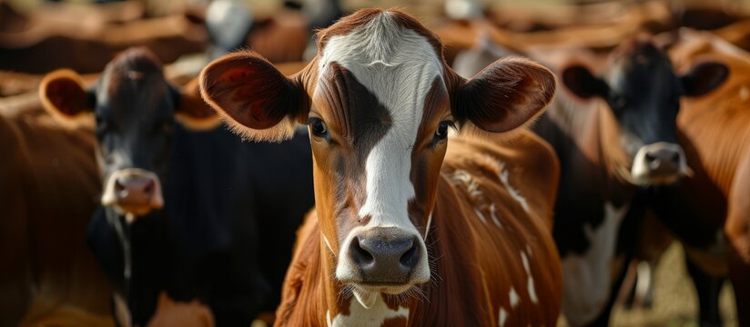 A random picture of girolando cattle, a half blood gir dairy breed.