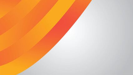 Orange and white abstract gradient background wallpaper vector image for backdrop or presentation