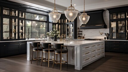 Oceanfront Opulence: Contemporary Coastal Kitchen with Breathtaking Views