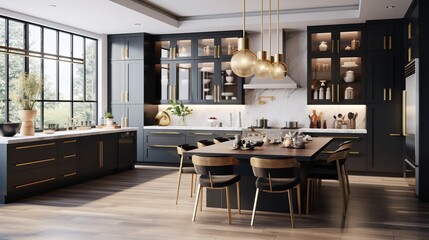 Oceanfront Opulence: Contemporary Coastal Kitchen with Breathtaking Views