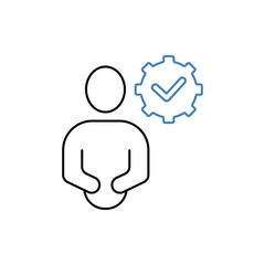 capability concept line icon. Simple element illustration. capability concept outline symbol design.